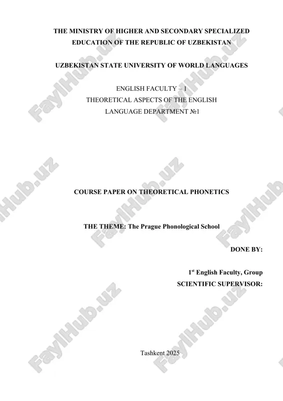 theoretical phonetics course paper — DOC