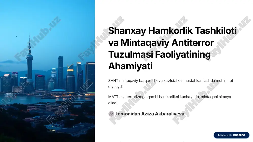 mintaqaviy antiterror tuzulmasi faoliyati — PDF