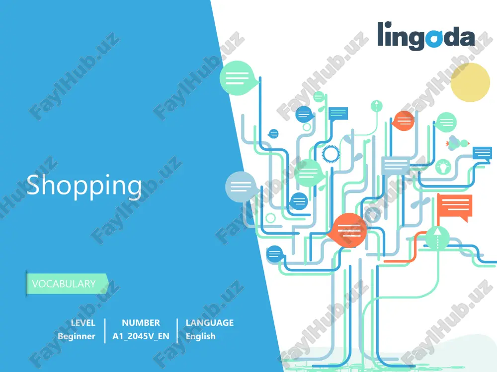 shopping vocabulary — PDF