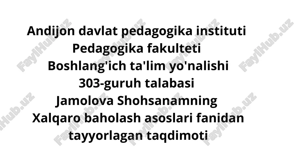 talis xalqaro baholash dasturi — PDF