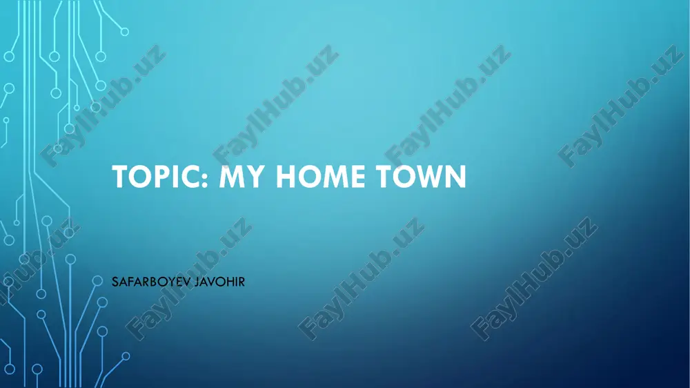 my home town — PDF