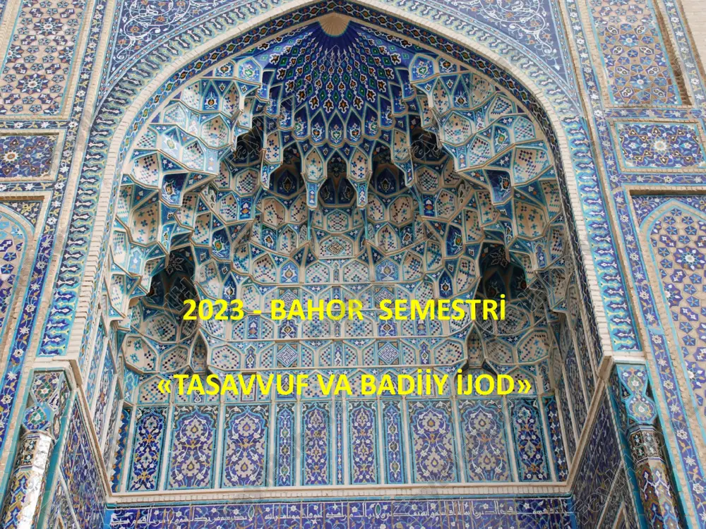 tasavvuf va badi̇i̇y i̇jod — PDF