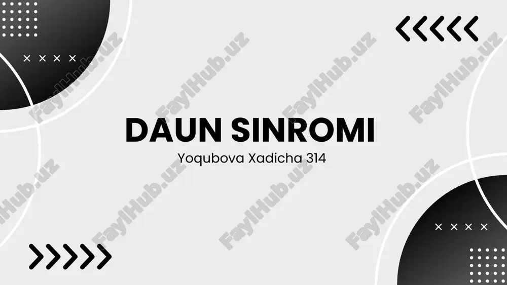 down sindromi — PDF