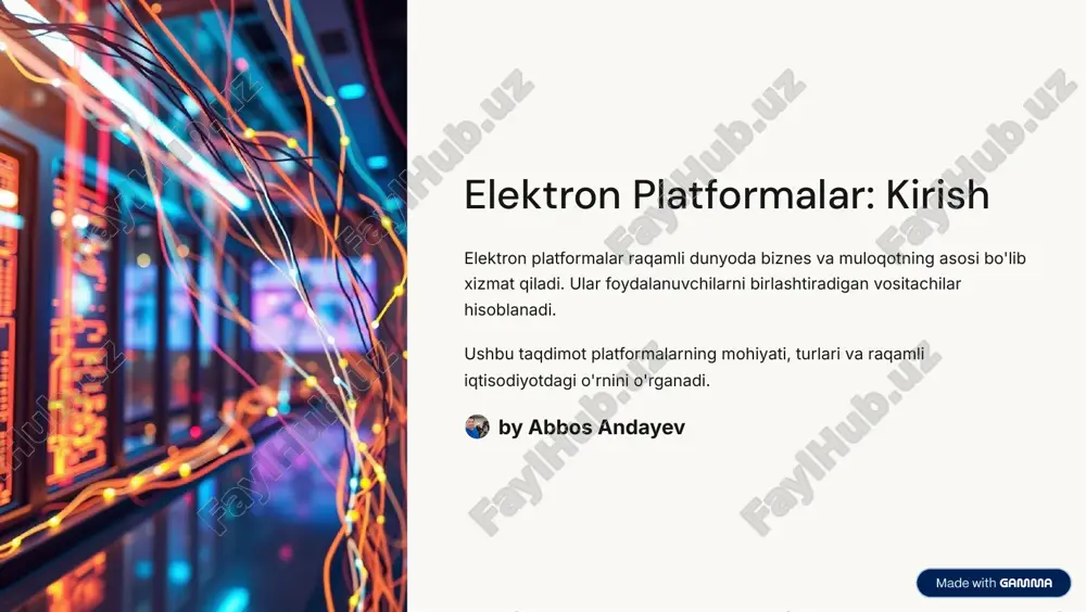 elektron platformalar — PDF