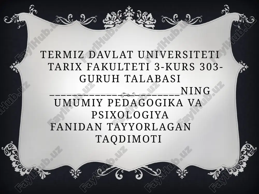 ta’lim muassasasini boshqarish asoslari — PPTX
