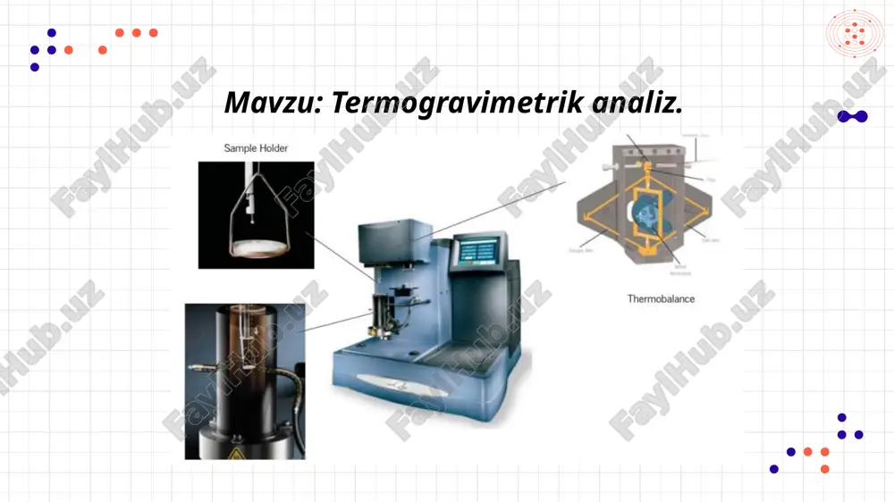 termogravimetrik analiz. — PPTX