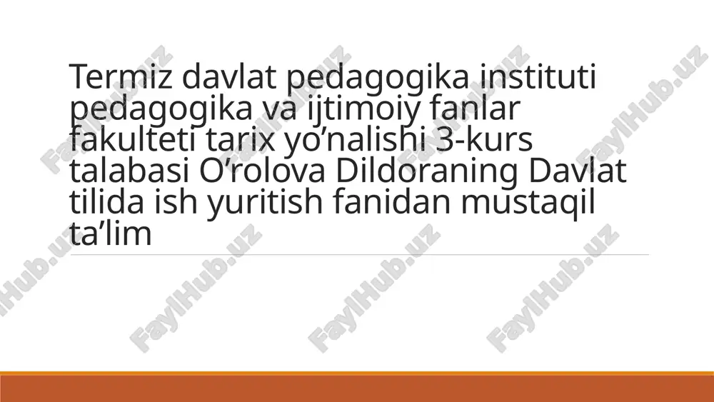 xizmatyozishmalarimanziladres — PPTX