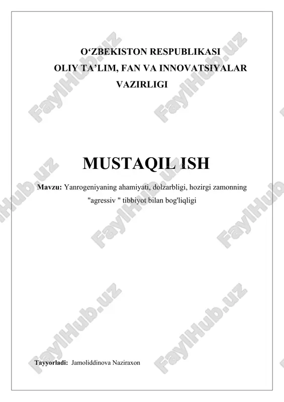 oʻzbekiston respublikasi oliy ta’lim — DOCX