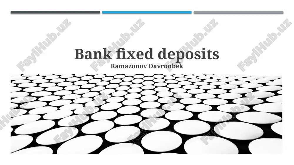 understanding fixed deposits — PPTX