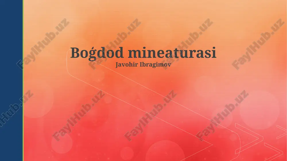 boģdod mineaturasi — PPTX