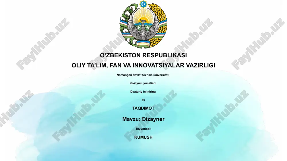dizayner — PPTX