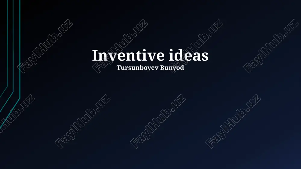 sparking innovation: unveiling inventive concepts — PPTX