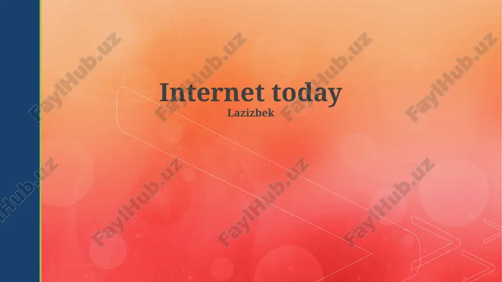 internet today — PPTX