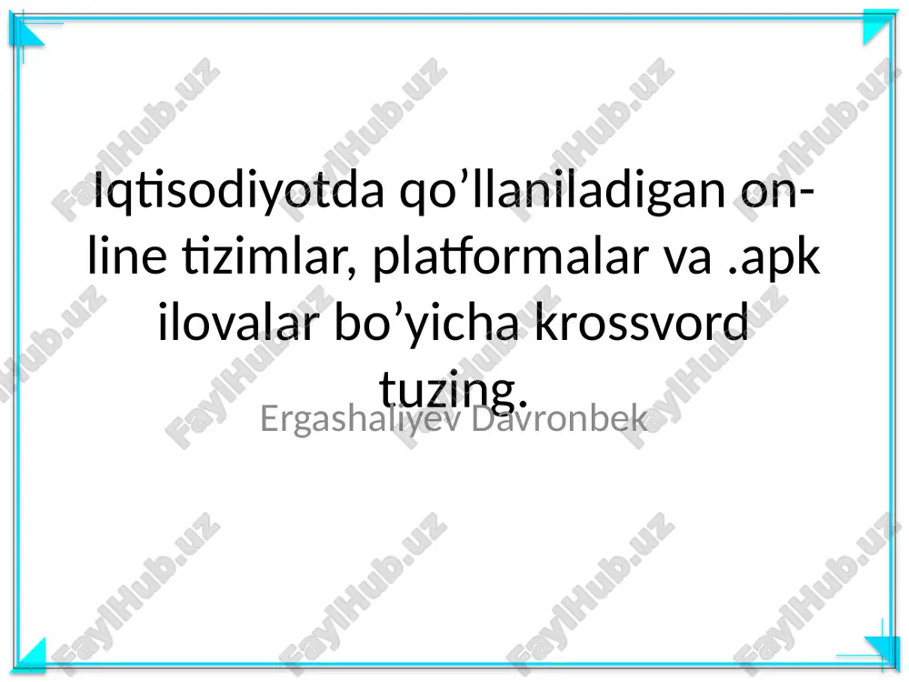 elektron tijorat — PPTX