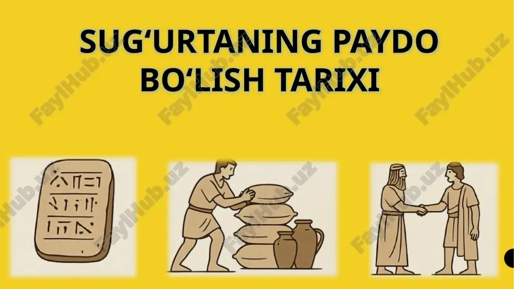 sug‘urtaning paydo bo‘lish tarixi — PPTX