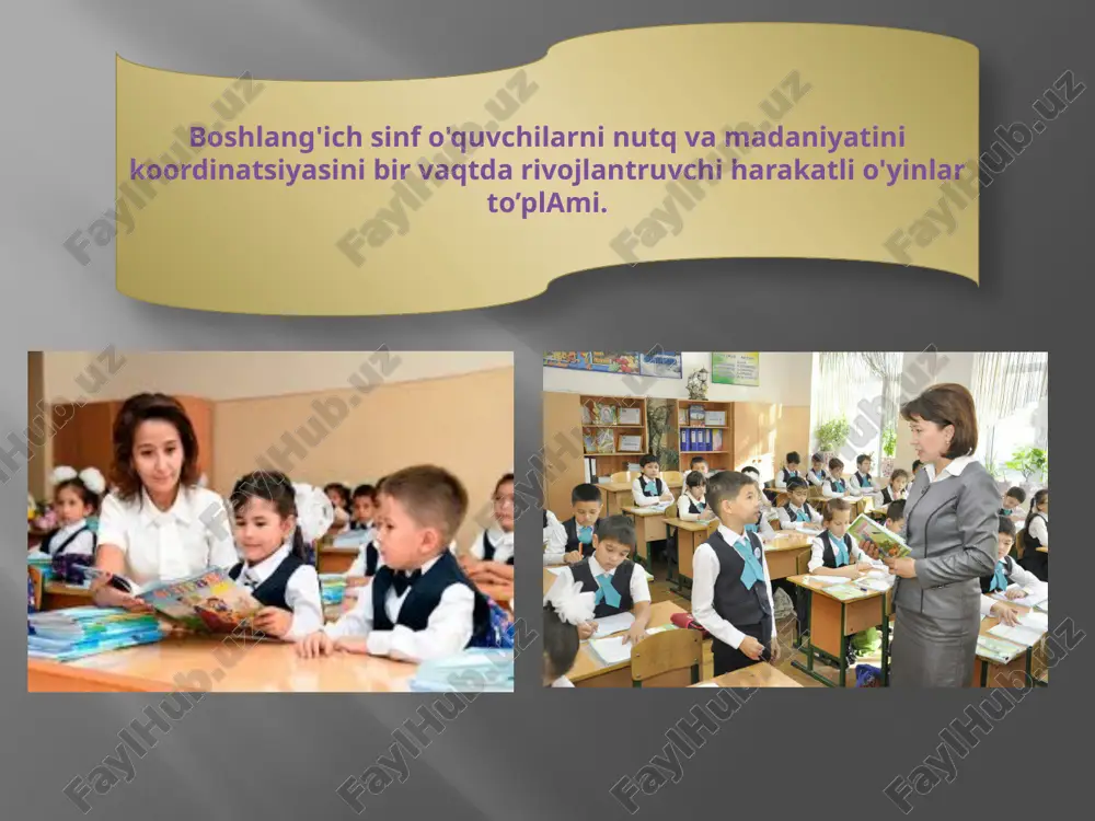 boshlang'ich sinf o'quvchilarni nutq va madaniyatius koordinatsiyasini bir vaqtda rivojlantruvchi ha — PPTX