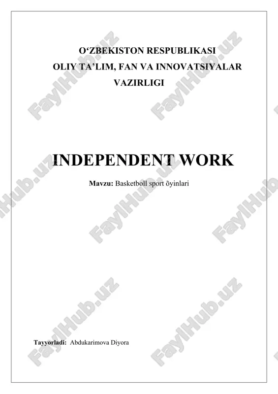 basketboll sport õyinlari — DOCX