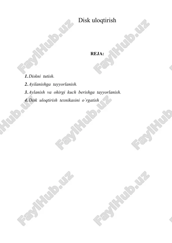 disk uloqtirish — DOC
