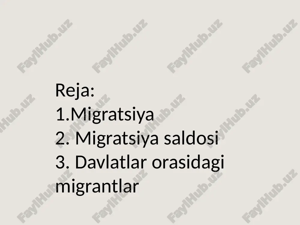 migratsiya — PPTX