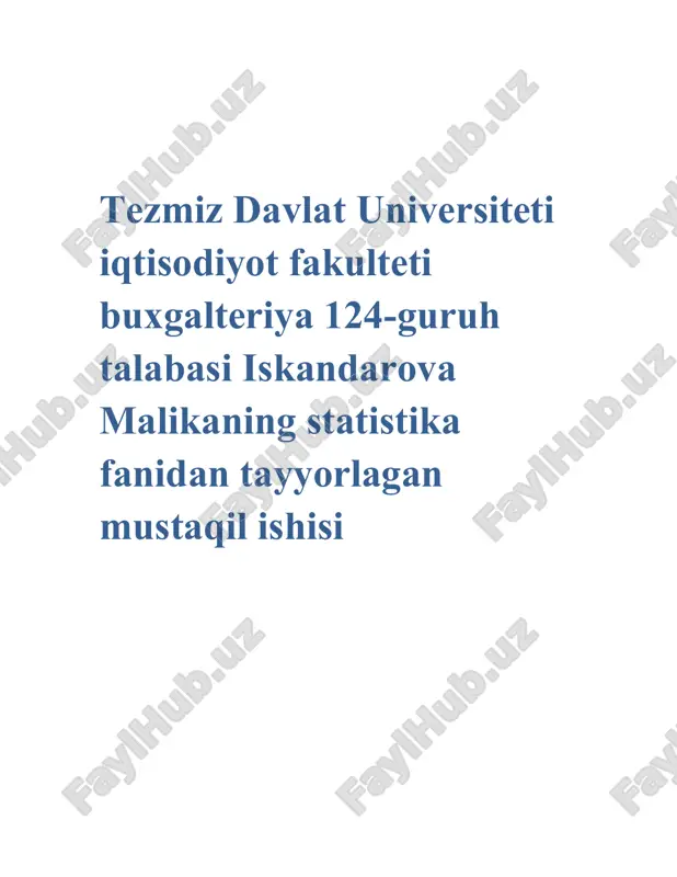 iqtisodiy indekslar — DOCX