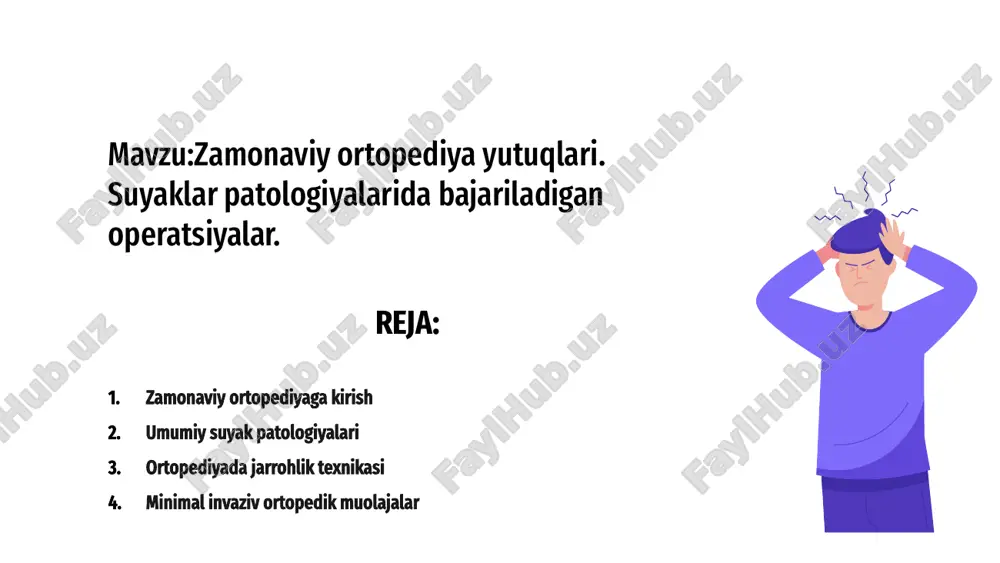 zamonaviy ortopediya — PPTX