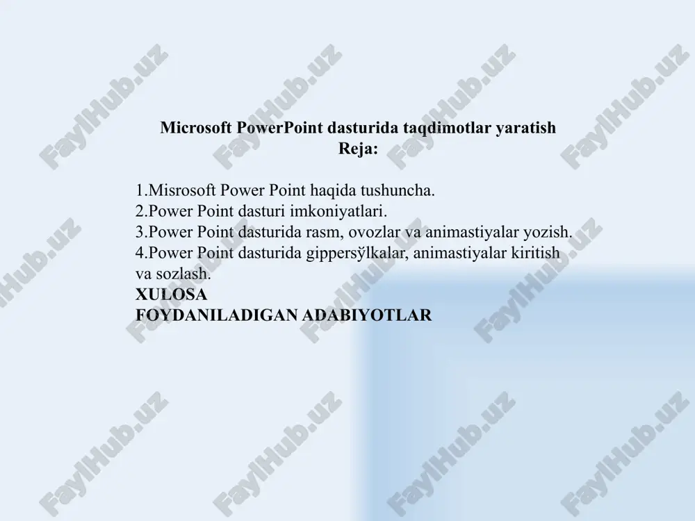 microsoft powerpoint — PPTX