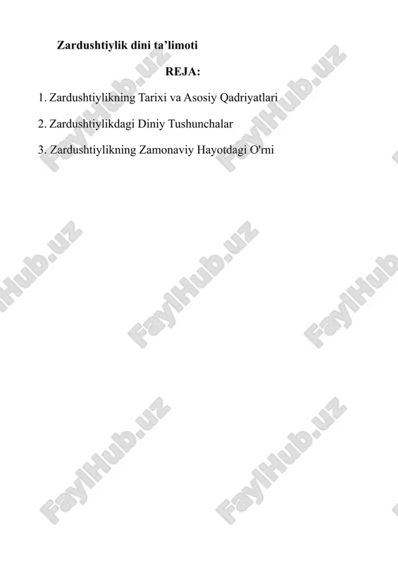 zardushtiylik dini ta’limoti — DOCX
