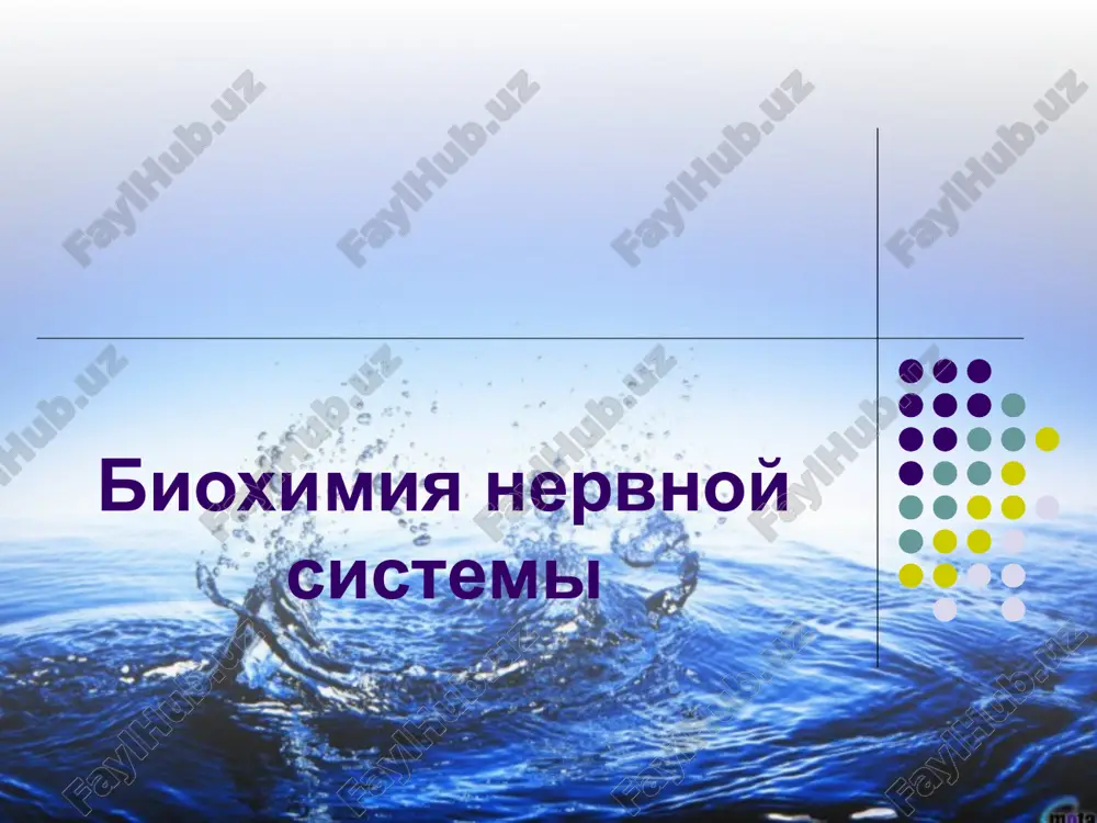 bioximiya nervnoy sistemi — PPTX