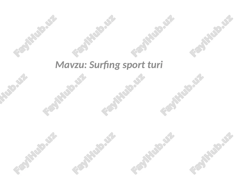 surfing sportturi — PPTX