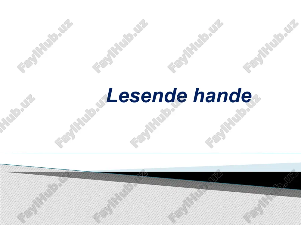 lesende hande — PPTX