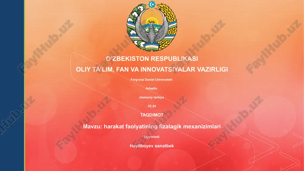 adaptiv jismoniy tarbiya — PPTX