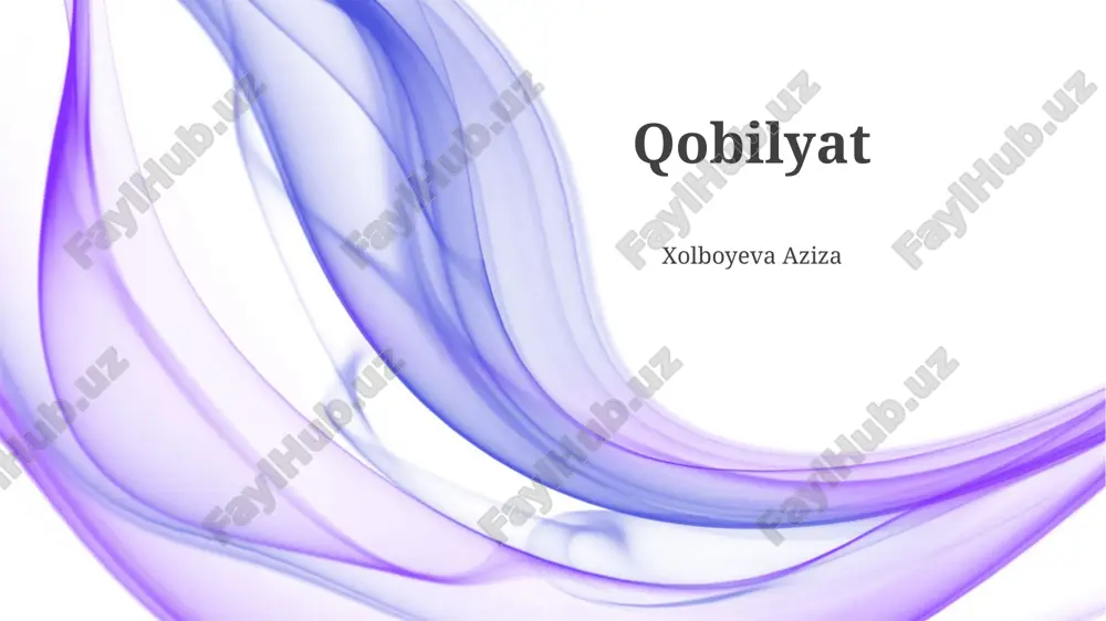 qobilyat — PPTX