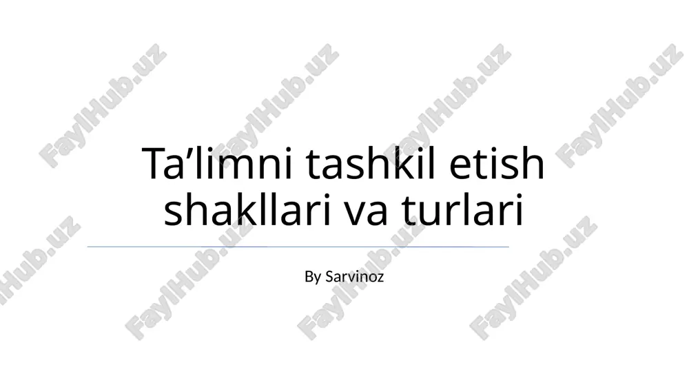 maxsus ta'lim — PPTX