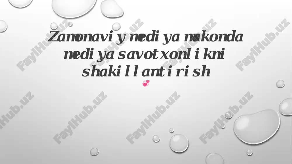 zamonaviy media va savodxonlik — PPTX