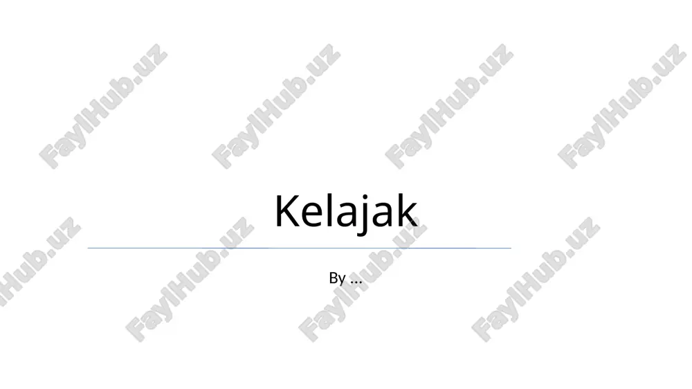 kelajak — PPTX