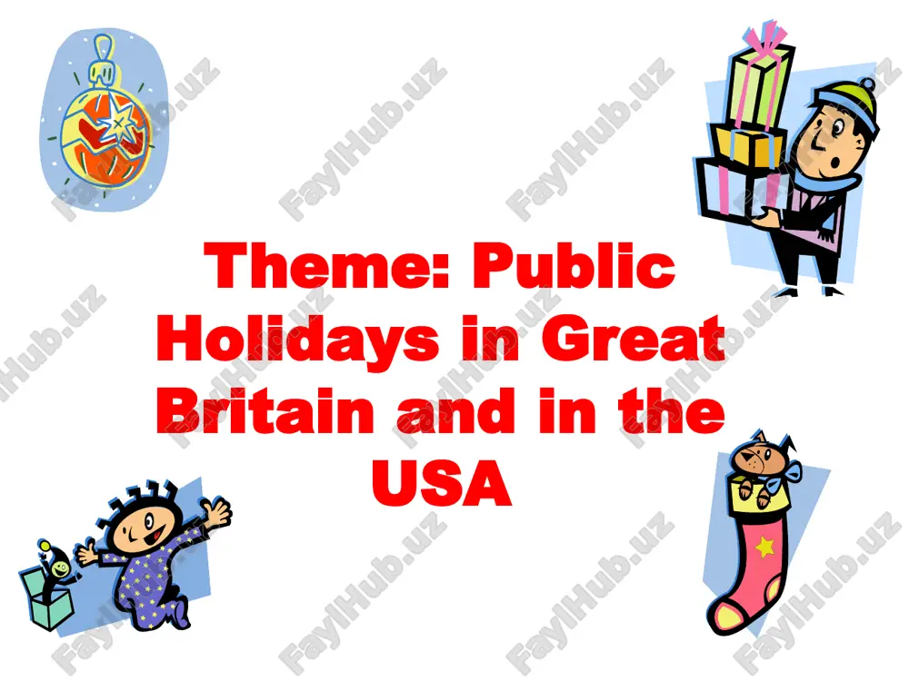 christmas in great britain and the usa — PPTX