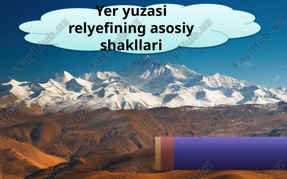 yeryuzasirelyefiningasosiyshakllari — PPTX