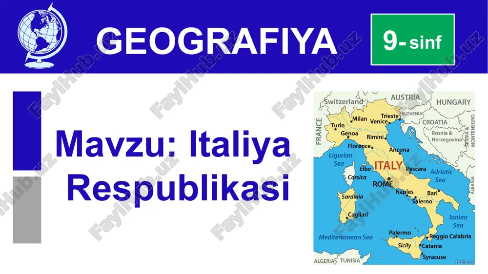 italiya respublikasi — PPTX