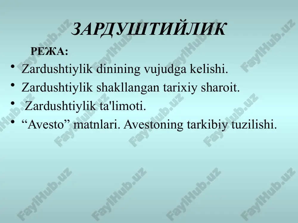 zardushtiylik — PPTX