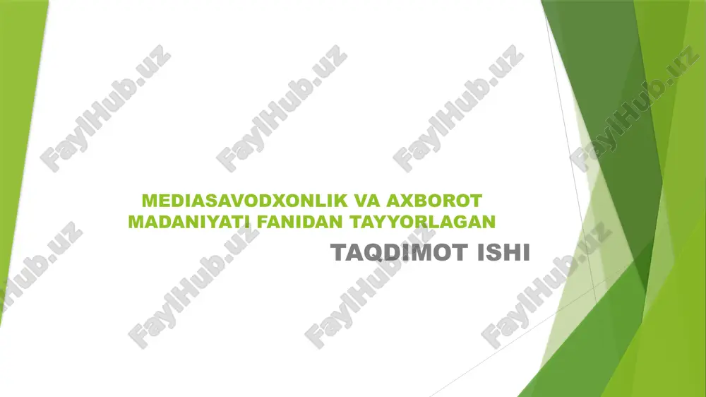 jurnallar tarixi — PPTX