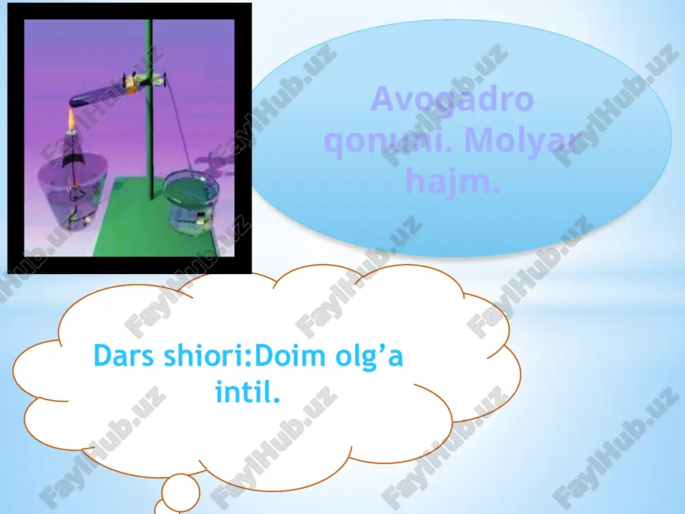 avogadroqonuni, molyarhajm — PPTX