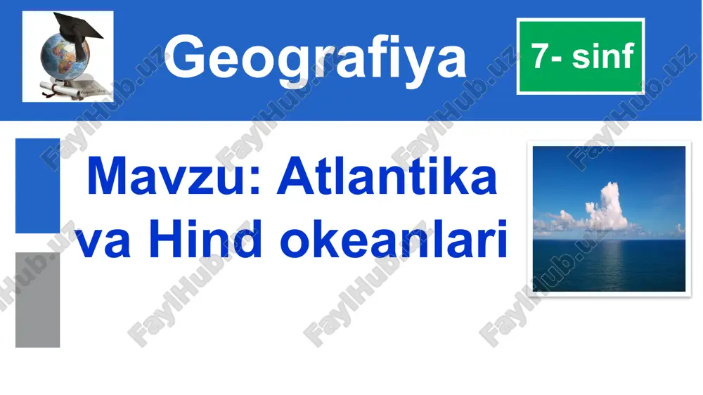atlantika va hindokeanlari — PPTX