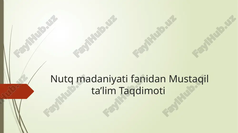 navoining “majolis un nafoiy asarida voizlar haqidagi ma’lumotlar — PPTX