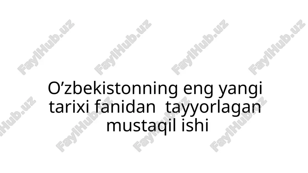o'zbekiston respublikasi taraqqiyot o'zbek modeli — PPTX