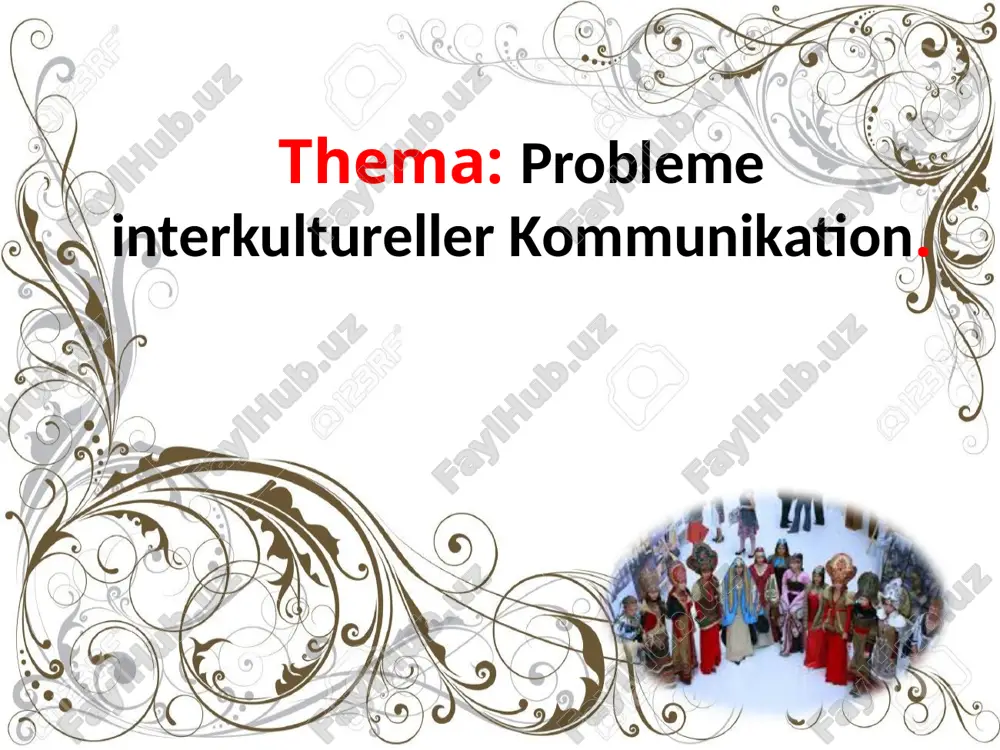 probleme interkultureller kommunikation — PPTX
