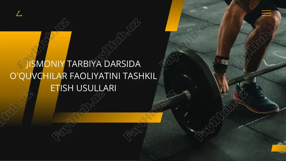 jismoniy tarbiya darsi — PDF