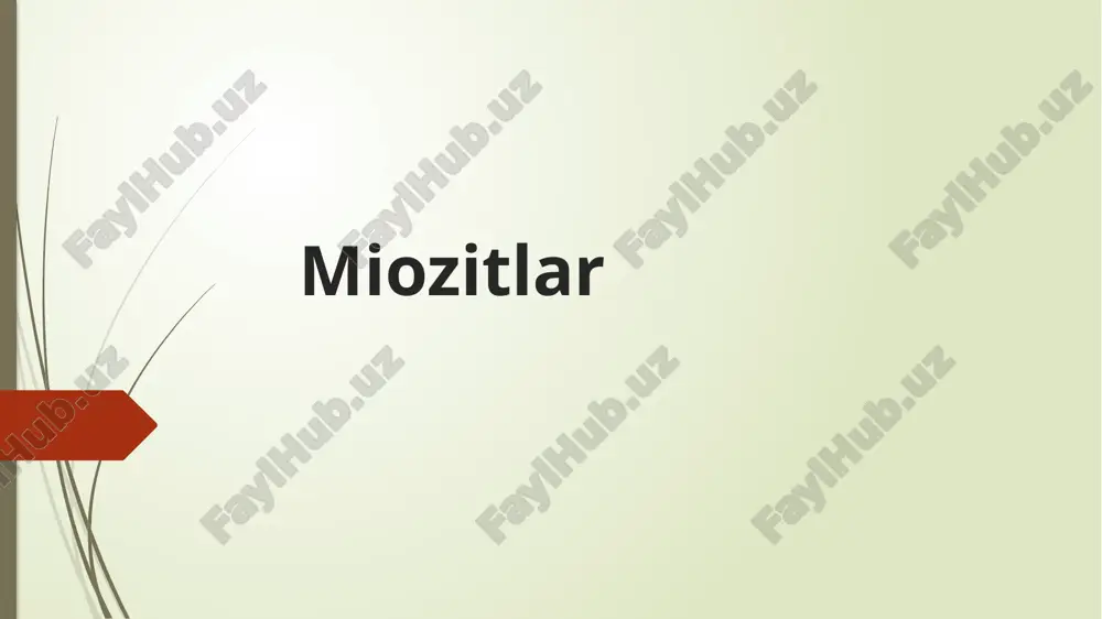 miozitlar — PPTX