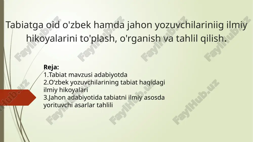 tabiat hikoyalari — PPTX