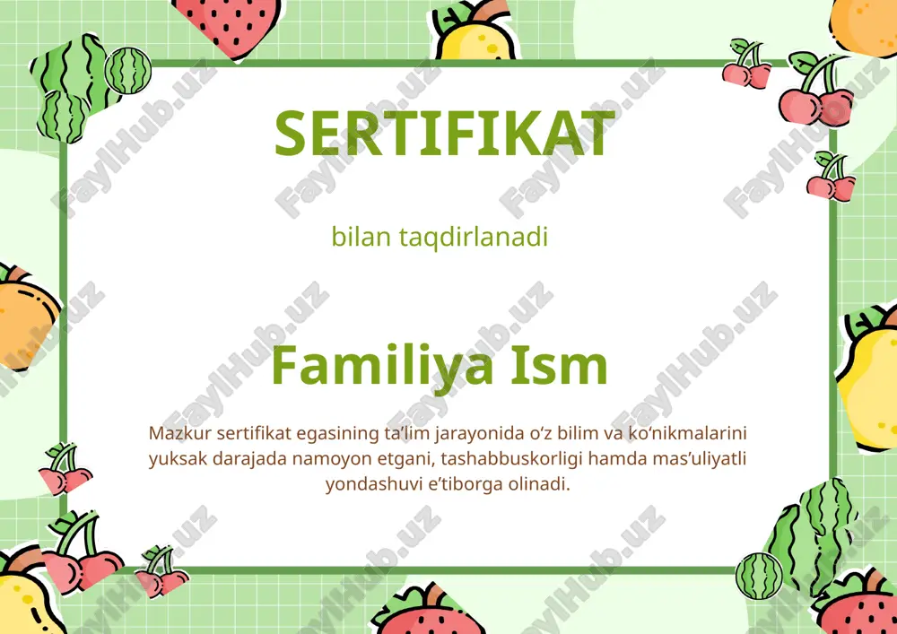sertifikat — PPTX