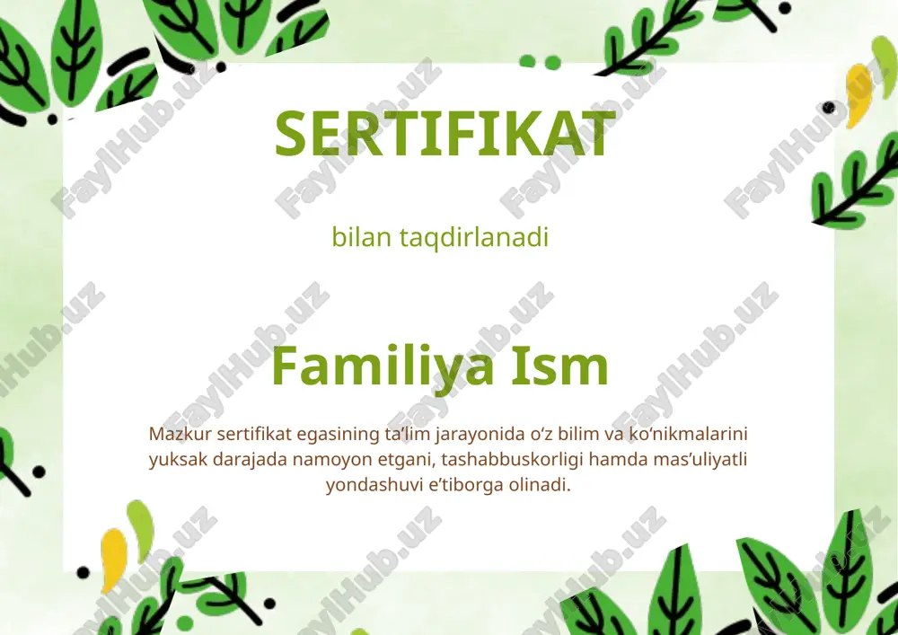 sertifikat — PPTX